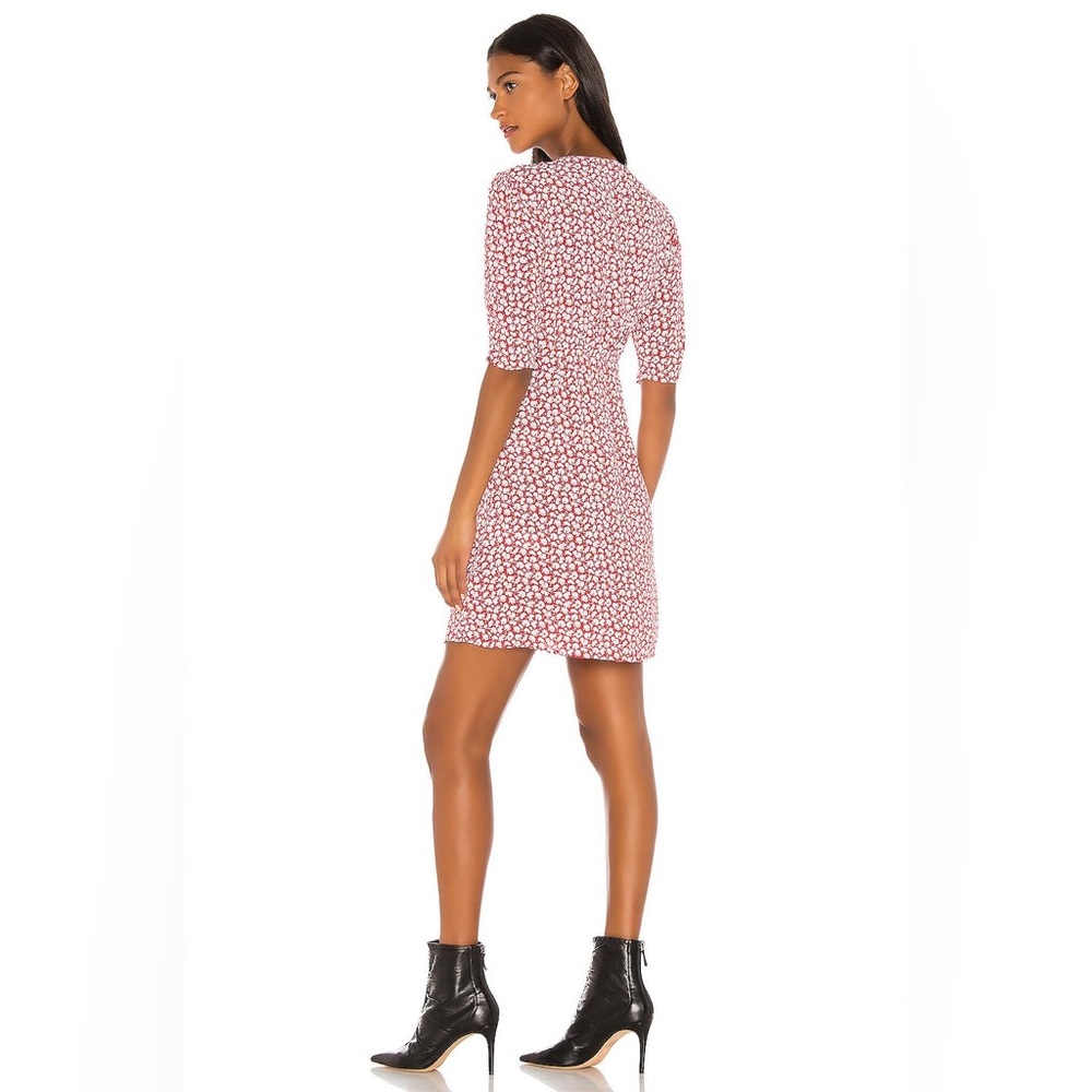 AllSaints Kota Scatter Floral Mini Dress Pink Print XS - Picture 2 of 7